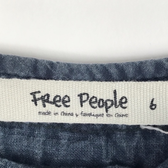 FREE PEOPLE • Linen Blend Drawstring Shorts • 6 - Picture 3 of 6